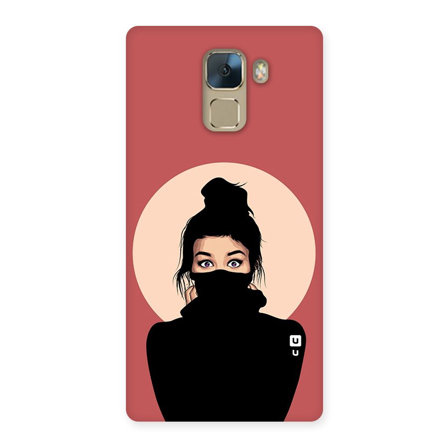 Aesthetic Digital Art Girl Back Case for Huawei Honor 7