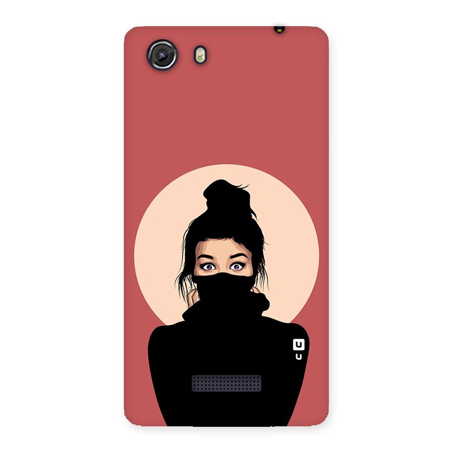 Aesthetic Digital Art Girl Back Case for Micromax Unite 3