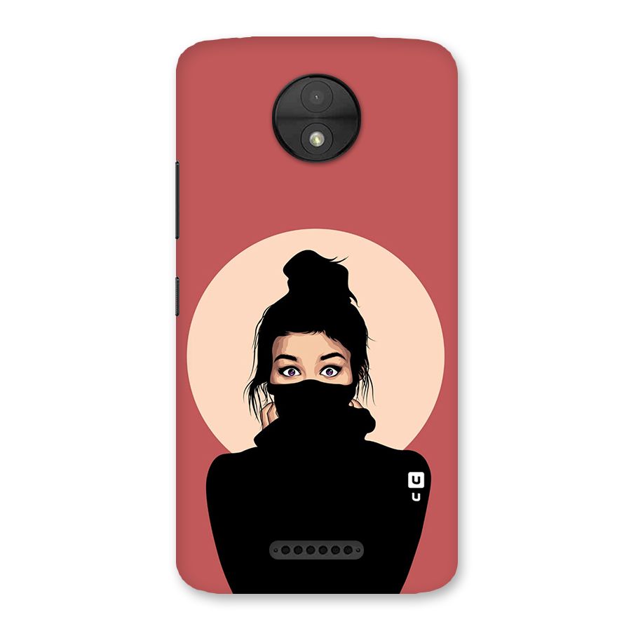 Aesthetic Digital Art Girl Back Case for Moto C