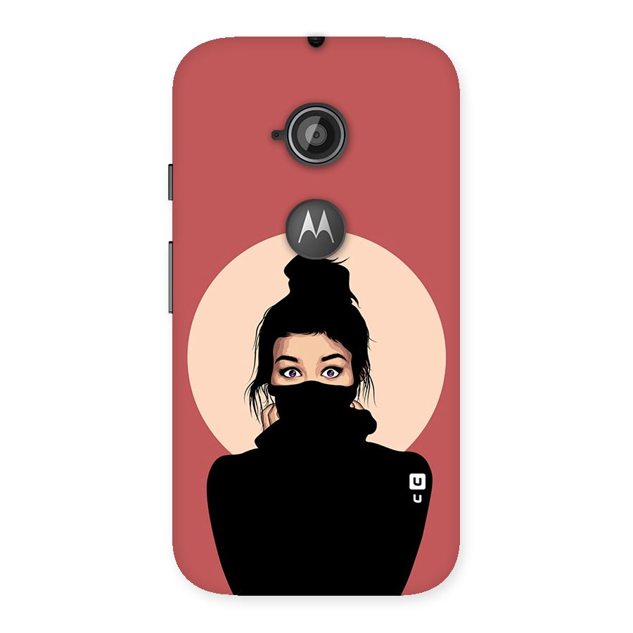 Aesthetic Digital Art Girl Back Case for Moto E 2nd Gen
