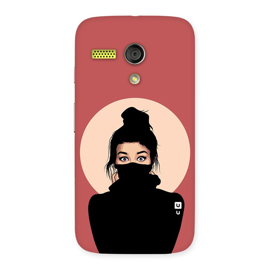 Aesthetic Digital Art Girl Back Case for Moto G
