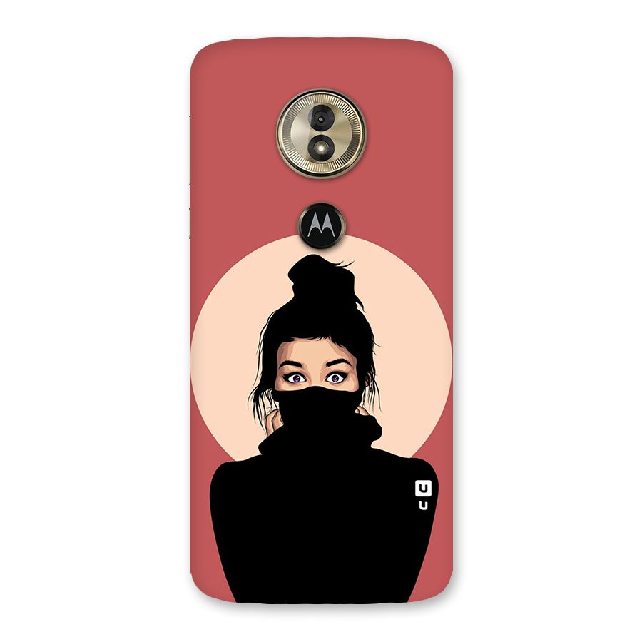 Aesthetic Digital Art Girl Back Case for Moto G6 Play