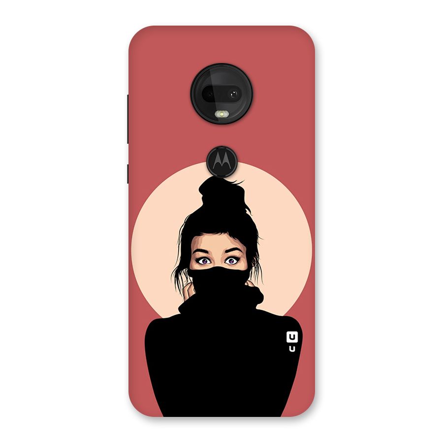 Aesthetic Digital Art Girl Back Case for Moto G7