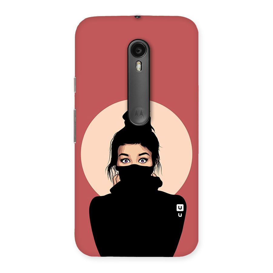 Aesthetic Digital Art Girl Back Case for Moto G Turbo