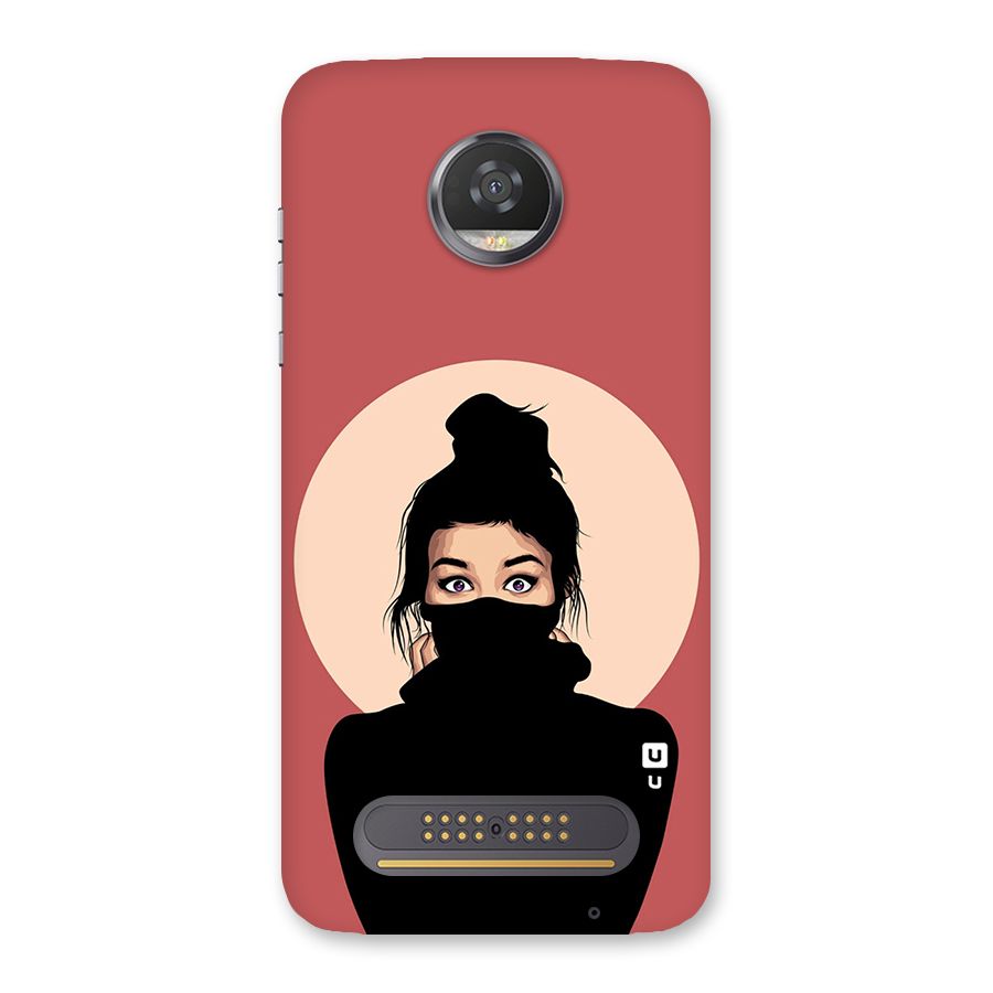 Aesthetic Digital Art Girl Back Case for Moto Z2 Play