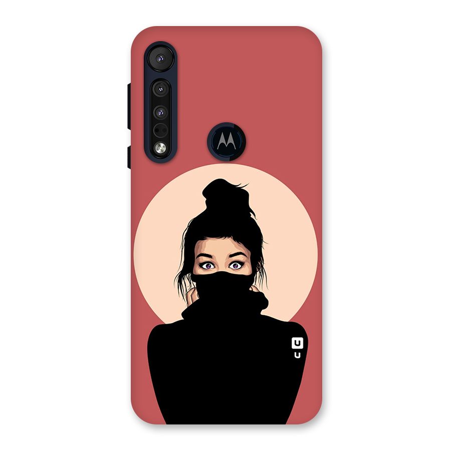 Aesthetic Digital Art Girl Back Case for Motorola One Macro
