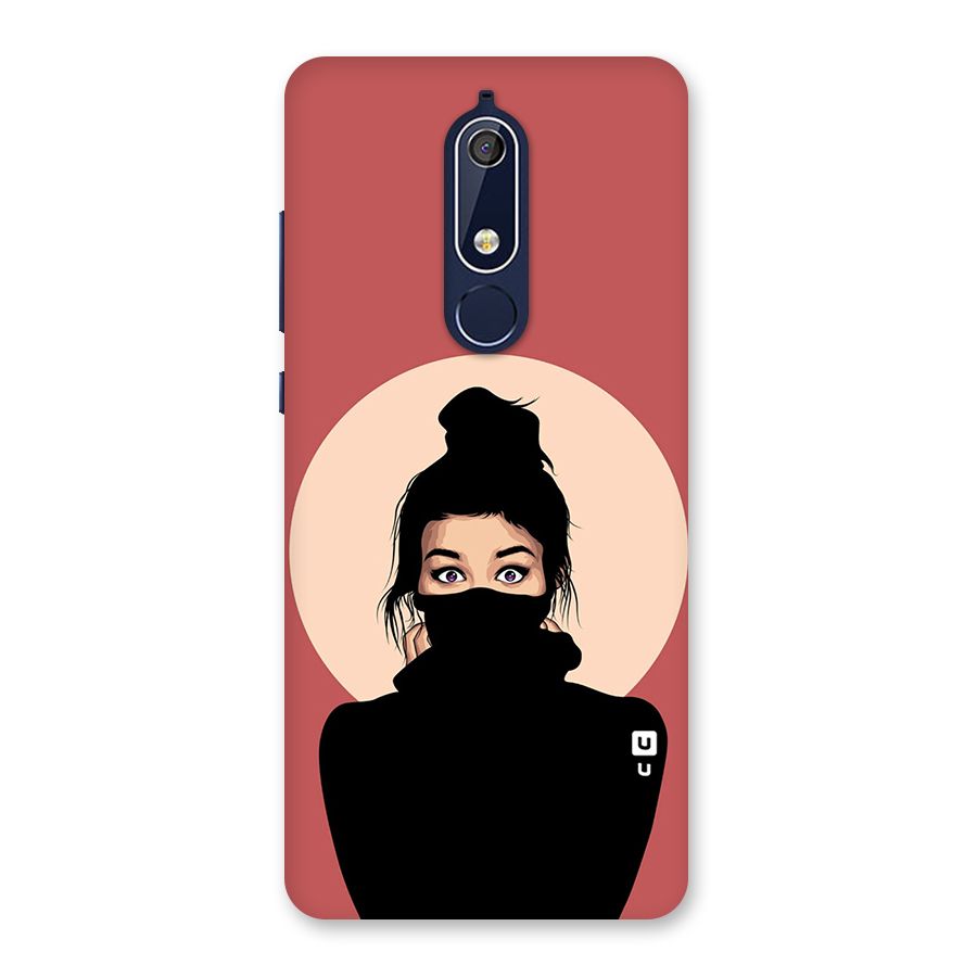 Aesthetic Digital Art Girl Back Case for Nokia 5.1