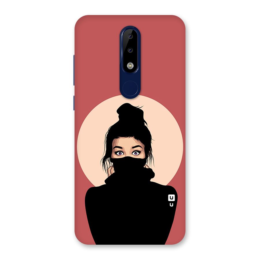 Aesthetic Digital Art Girl Back Case for Nokia 5.1 Plus