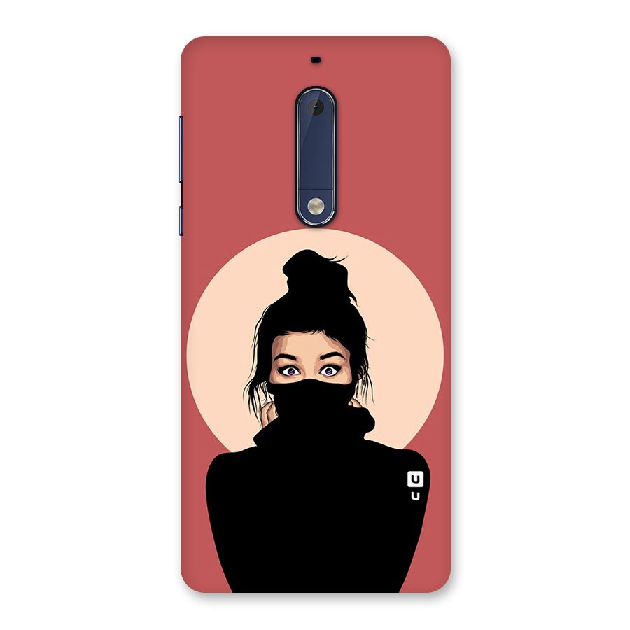 Aesthetic Digital Art Girl Back Case for Nokia 5