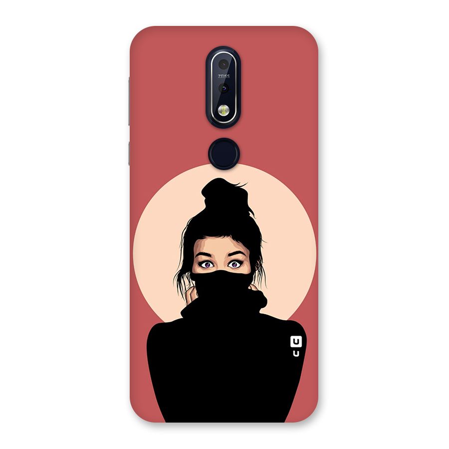 Aesthetic Digital Art Girl Back Case for Nokia 7.1