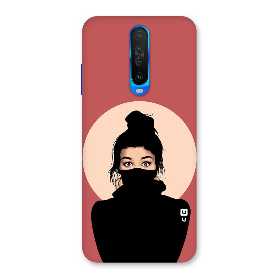 Aesthetic Digital Art Girl Back Case for Poco X2