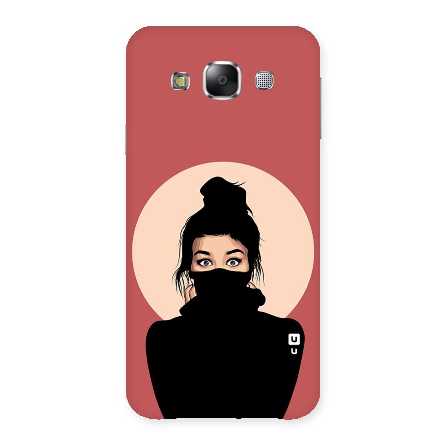 Aesthetic Digital Art Girl Back Case for Samsung Galaxy E5