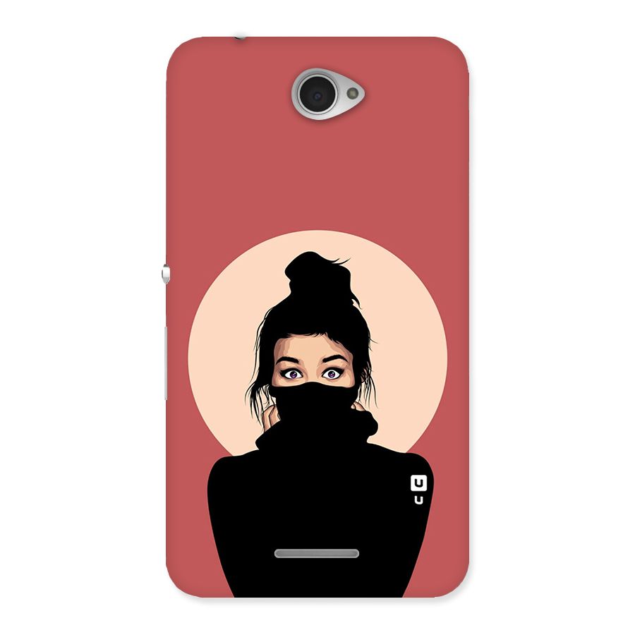 Aesthetic Digital Art Girl Back Case for Sony Xperia E4