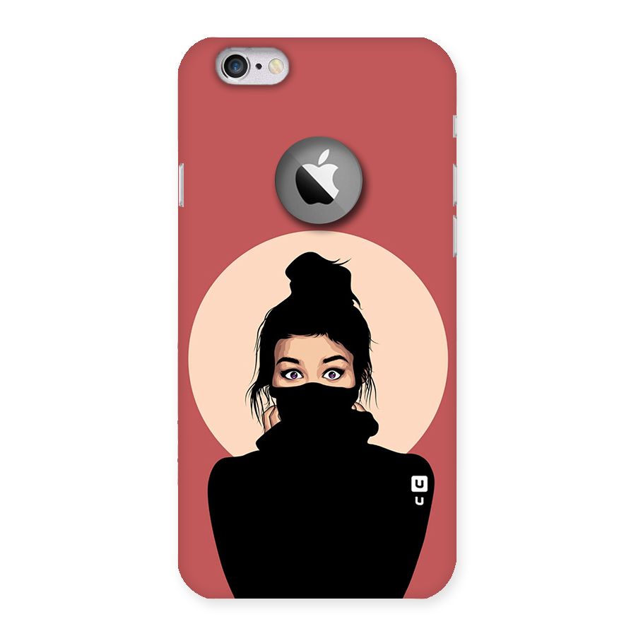 Aesthetic Digital Art Girl Back Case for iPhone 6 Logo Cut