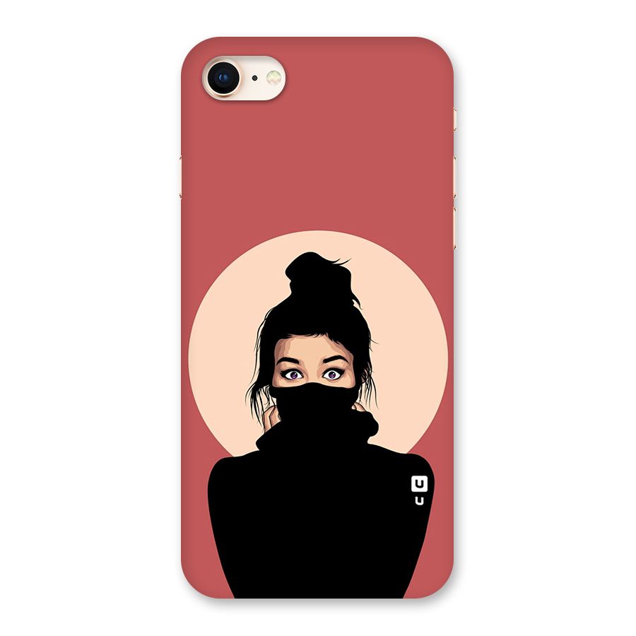 Aesthetic Digital Art Girl Back Case for iPhone 8