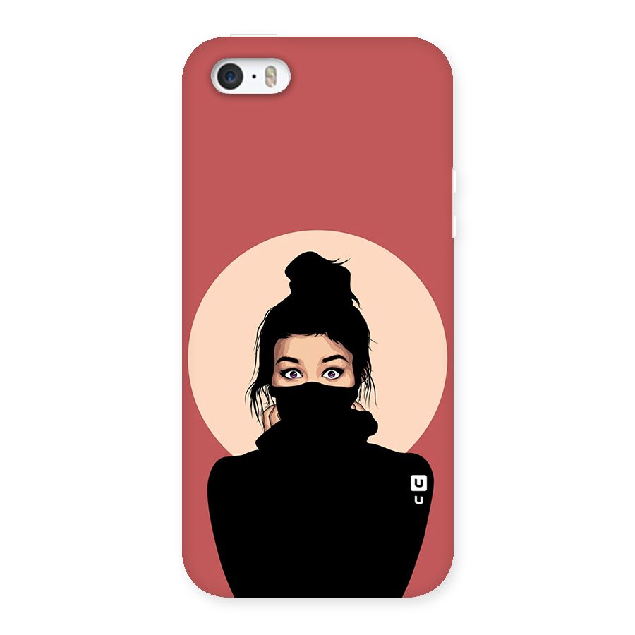 Aesthetic Digital Art Girl Back Case for iPhone SE