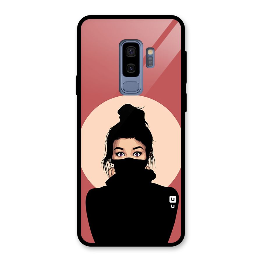Aesthetic Digital Art Girl Glass Back Case for Galaxy S9 Plus