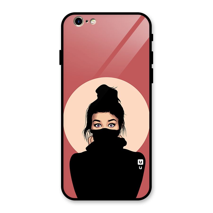 Aesthetic Digital Art Girl Glass Back Case for iPhone 6 6S