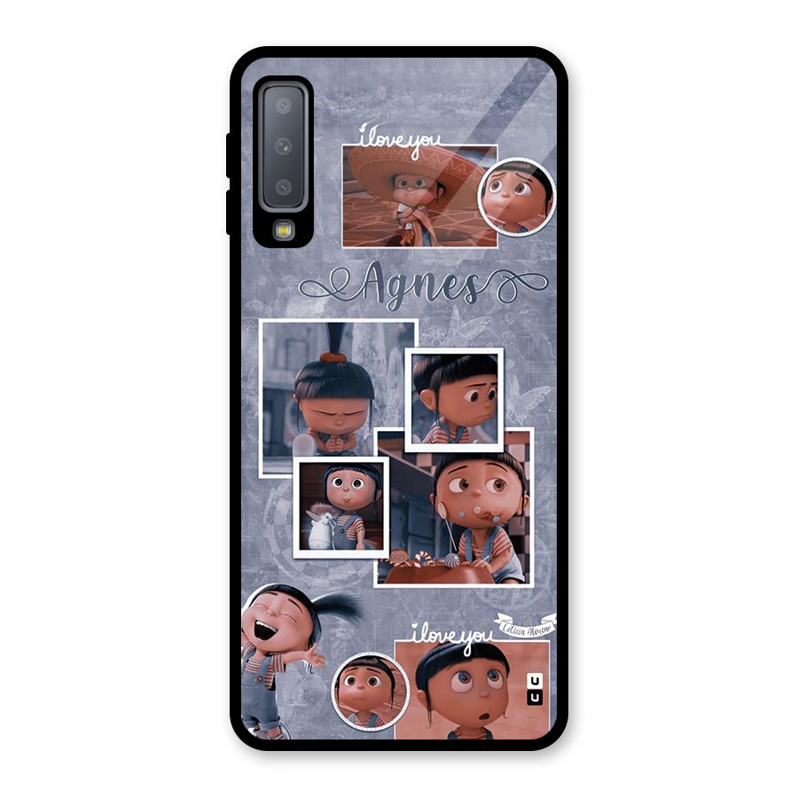 Agnes Glass Back Case for Galaxy A7 (2018)