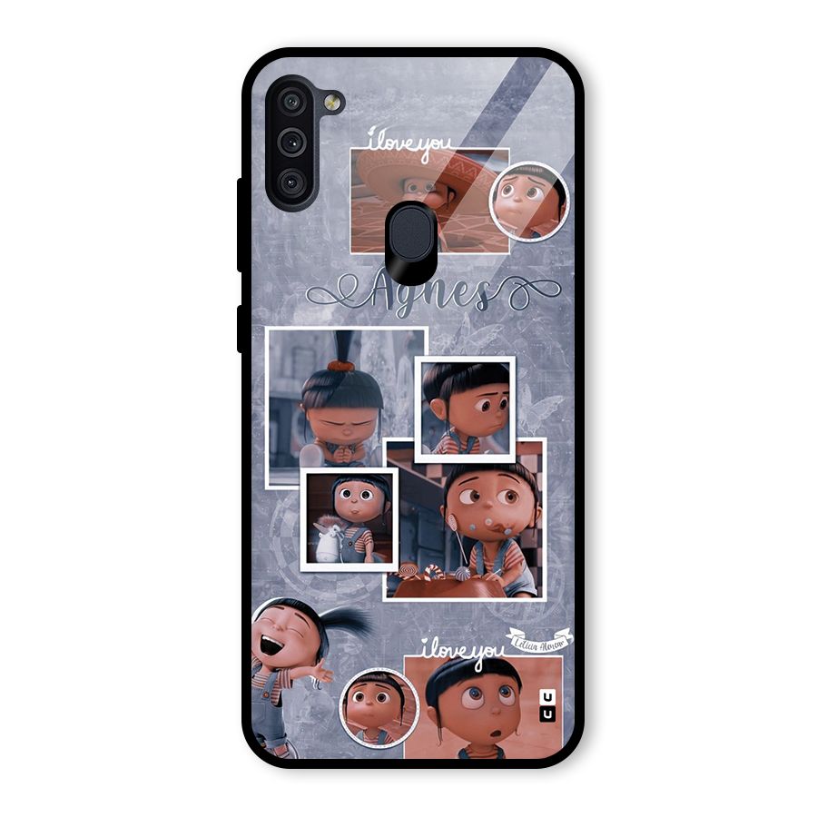 Agnes Glass Back Case for Galaxy M11