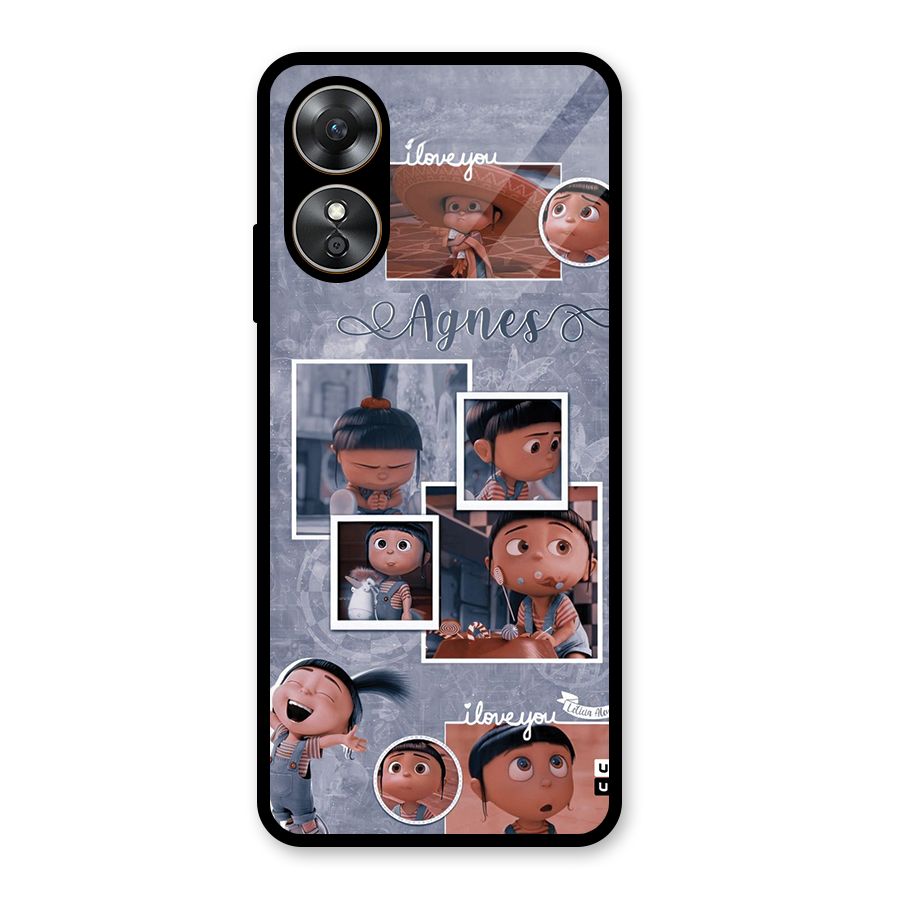 Agnes Glass Back Case for Oppo A17