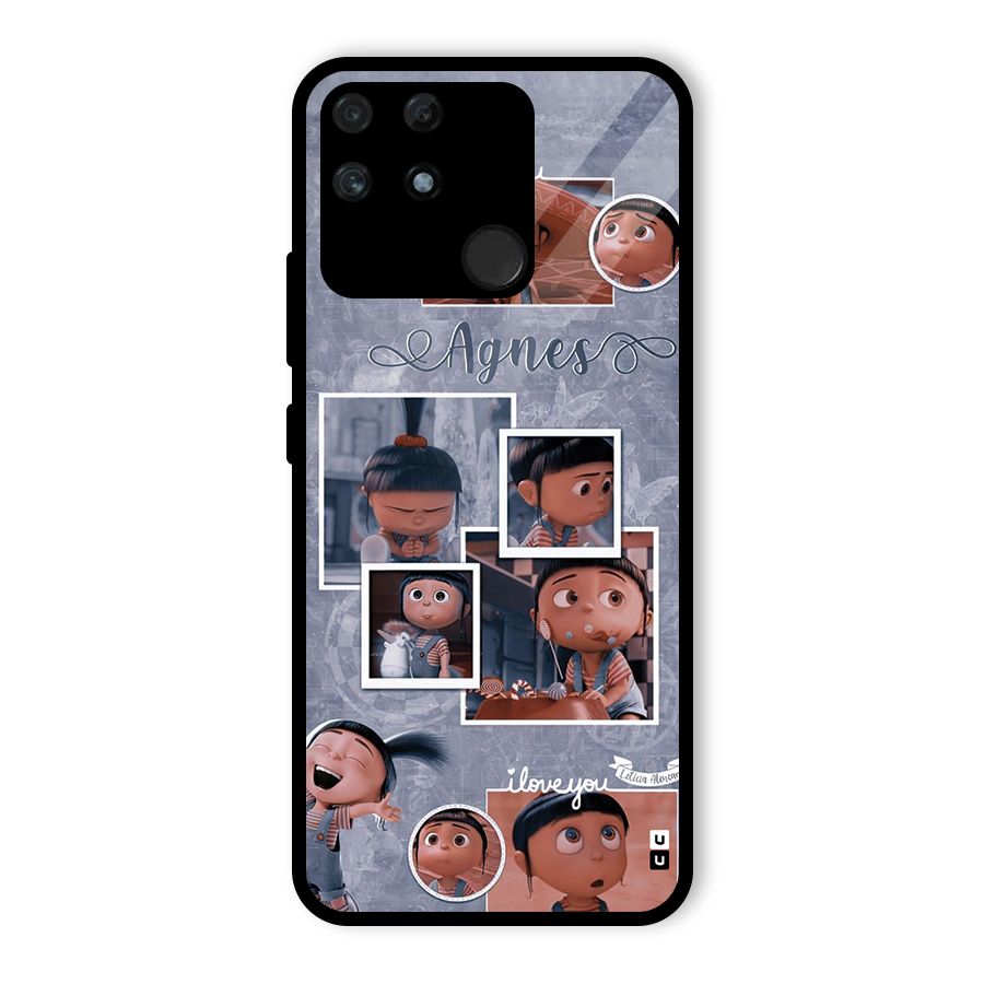 Agnes Glass Back Case for Realme Narzo 50A