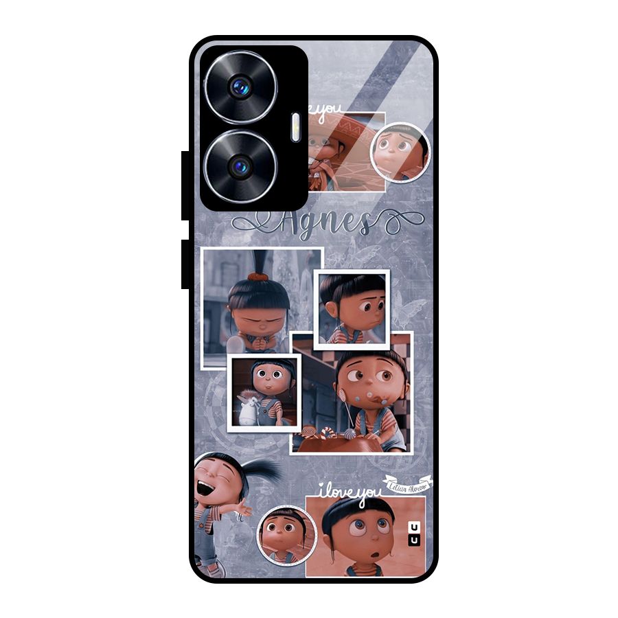 Agnes Glass Back Case for Realme Narzo N55