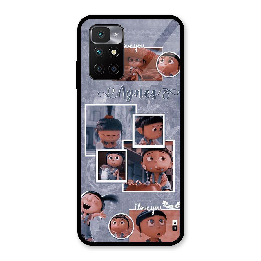 Agnes Glass Back Case for Redmi 10 Prime