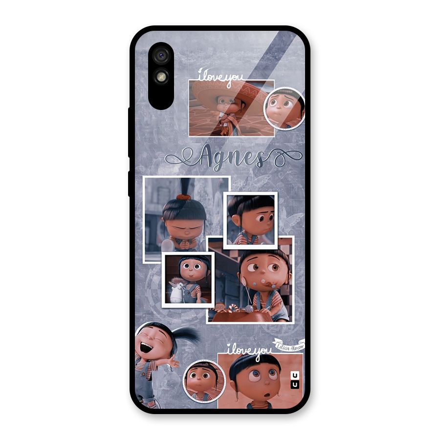 Agnes Glass Back Case for Redmi 9i