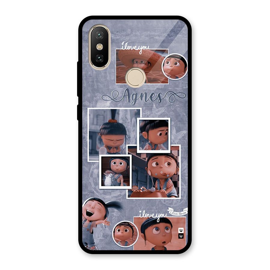 Agnes Glass Back Case for Redmi A2
