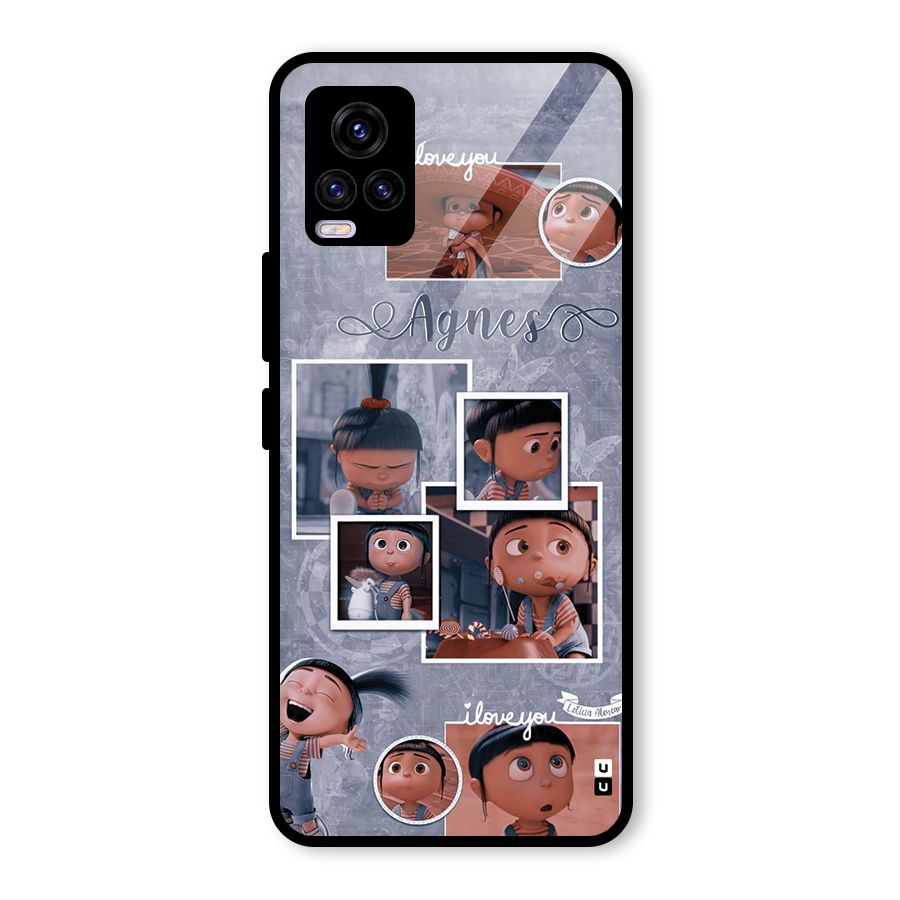 Agnes Glass Back Case for Vivo V20 2021