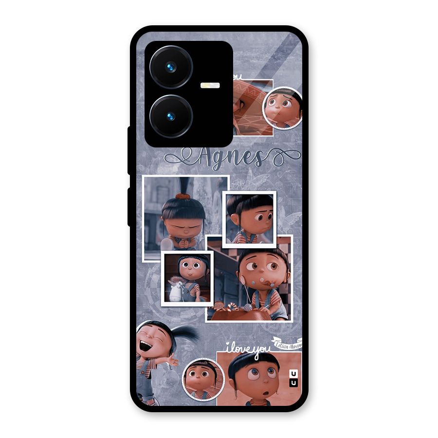 Agnes Glass Back Case for Vivo Y22s