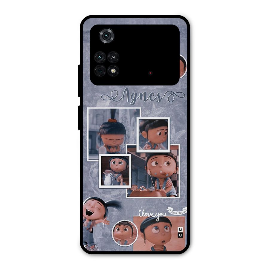 Agnes Metal Back Case for Poco M4 Pro 4G