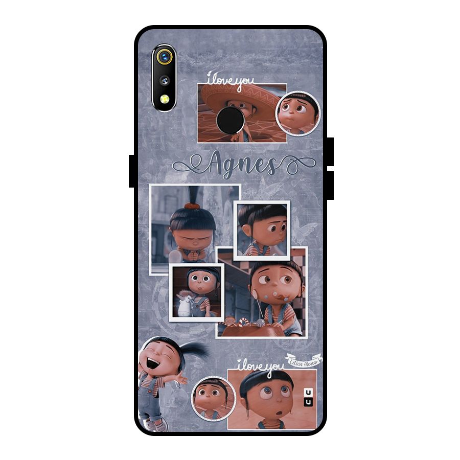 Agnes Metal Back Case for Realme 3i