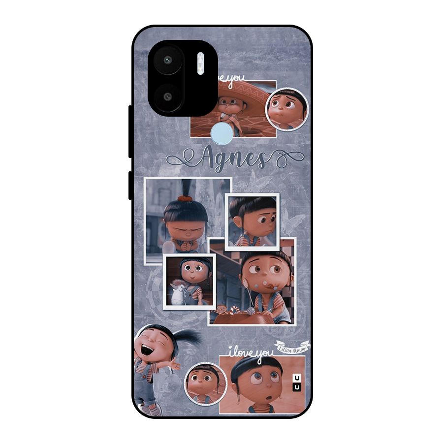 Agnes Metal Back Case for Redmi A1 Plus