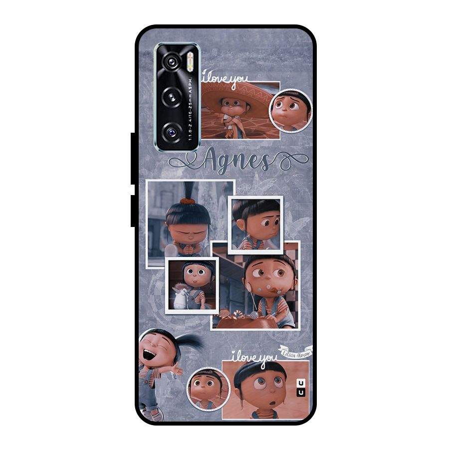 Agnes Metal Back Case for Vivo V20 SE