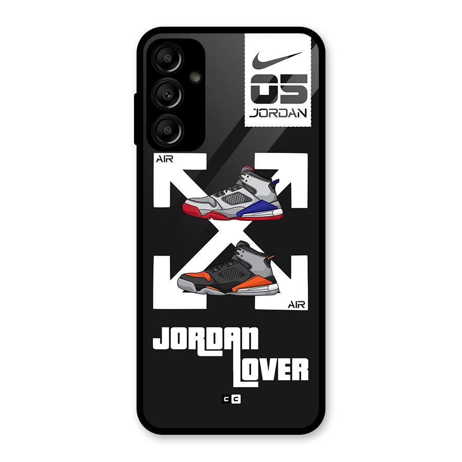 Air Shoe Lover Glass Back Case for Galaxy A14 5G