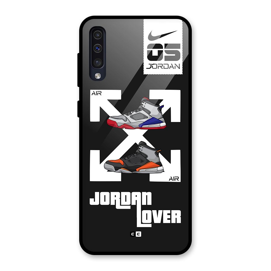 Air Shoe Lover Glass Back Case for Galaxy A30s