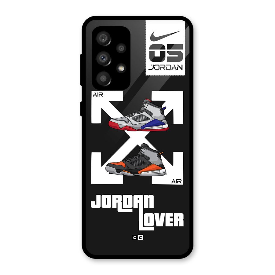 Air Shoe Lover Glass Back Case for Galaxy A32