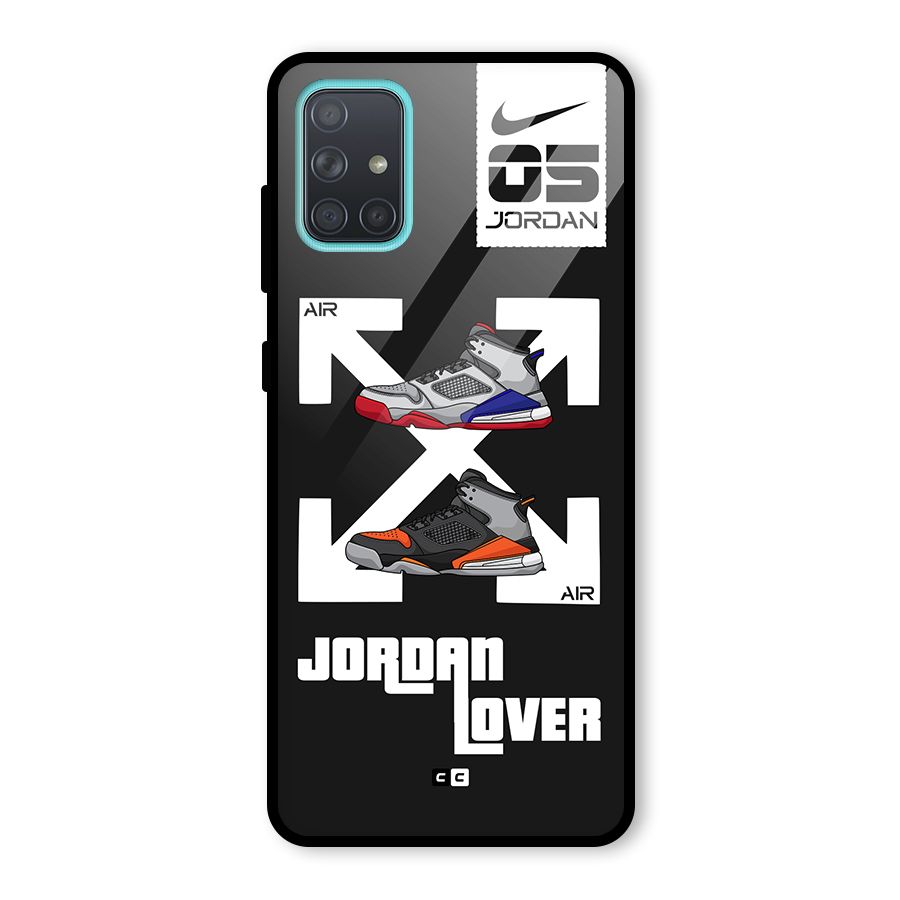 Air Shoe Lover Glass Back Case for Galaxy A71