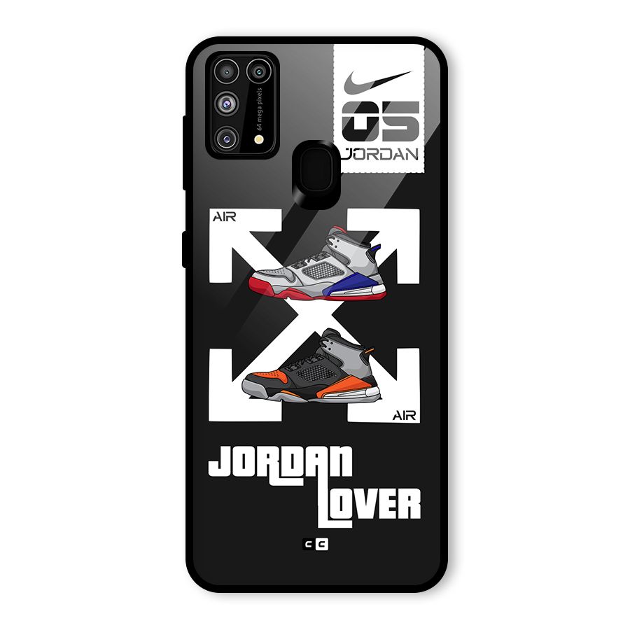 Air Shoe Lover Glass Back Case for Galaxy F41