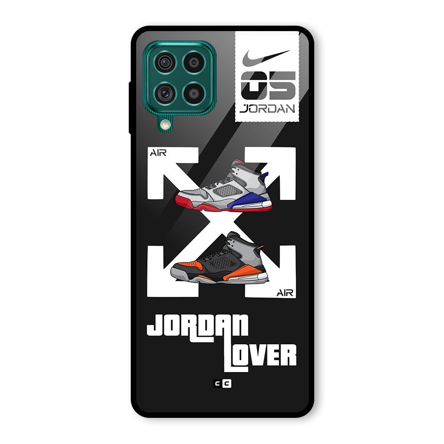 Air Shoe Lover Glass Back Case for Galaxy F62