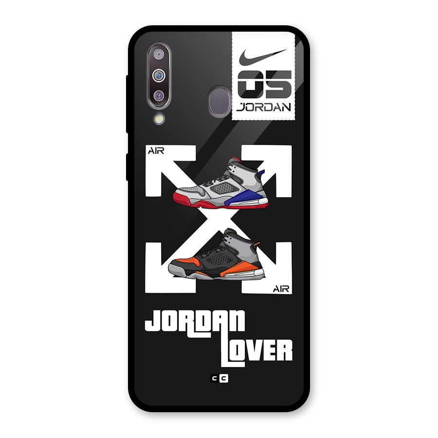 Air Shoe Lover Glass Back Case for Galaxy M30