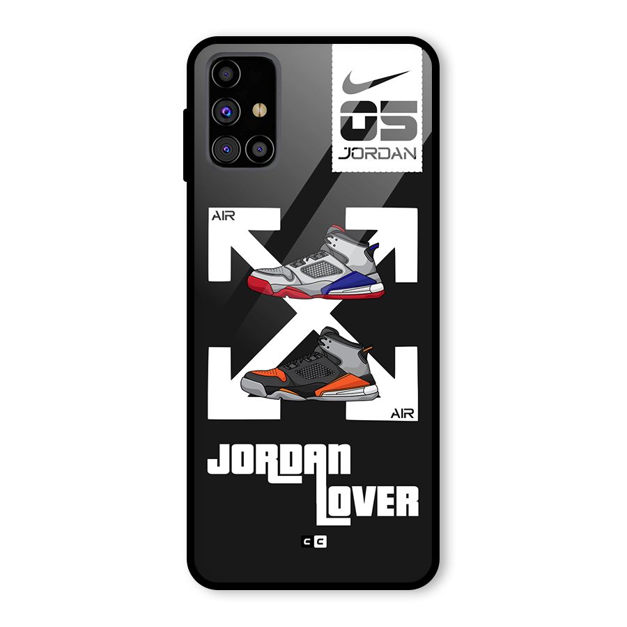 Air Shoe Lover Glass Back Case for Galaxy M31s