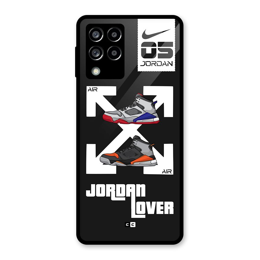 Air Shoe Lover Glass Back Case for Galaxy M53 5G