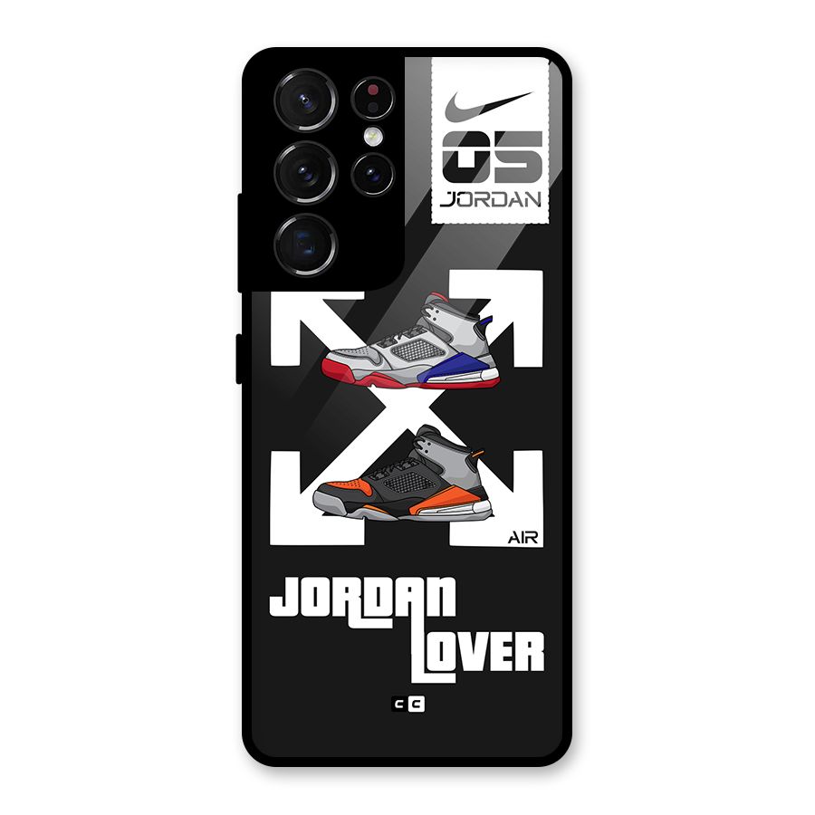 Air Shoe Lover Glass Back Case for Galaxy S21 Ultra 5G