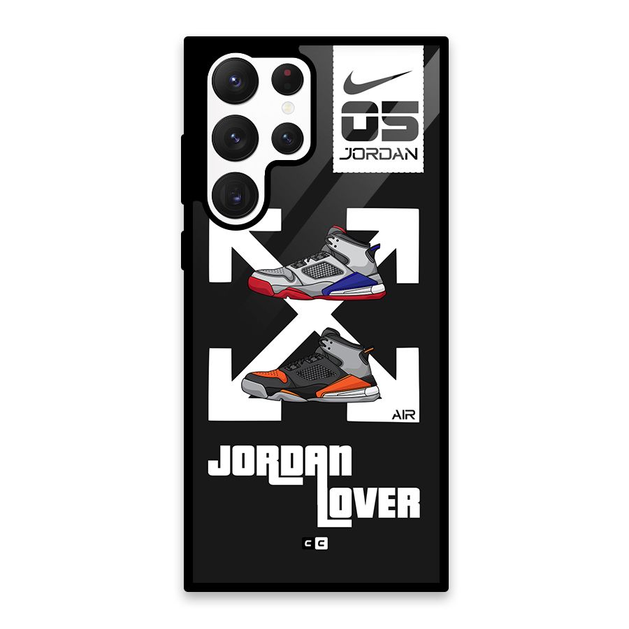Air Shoe Lover Glass Back Case for Galaxy S22 Ultra 5G