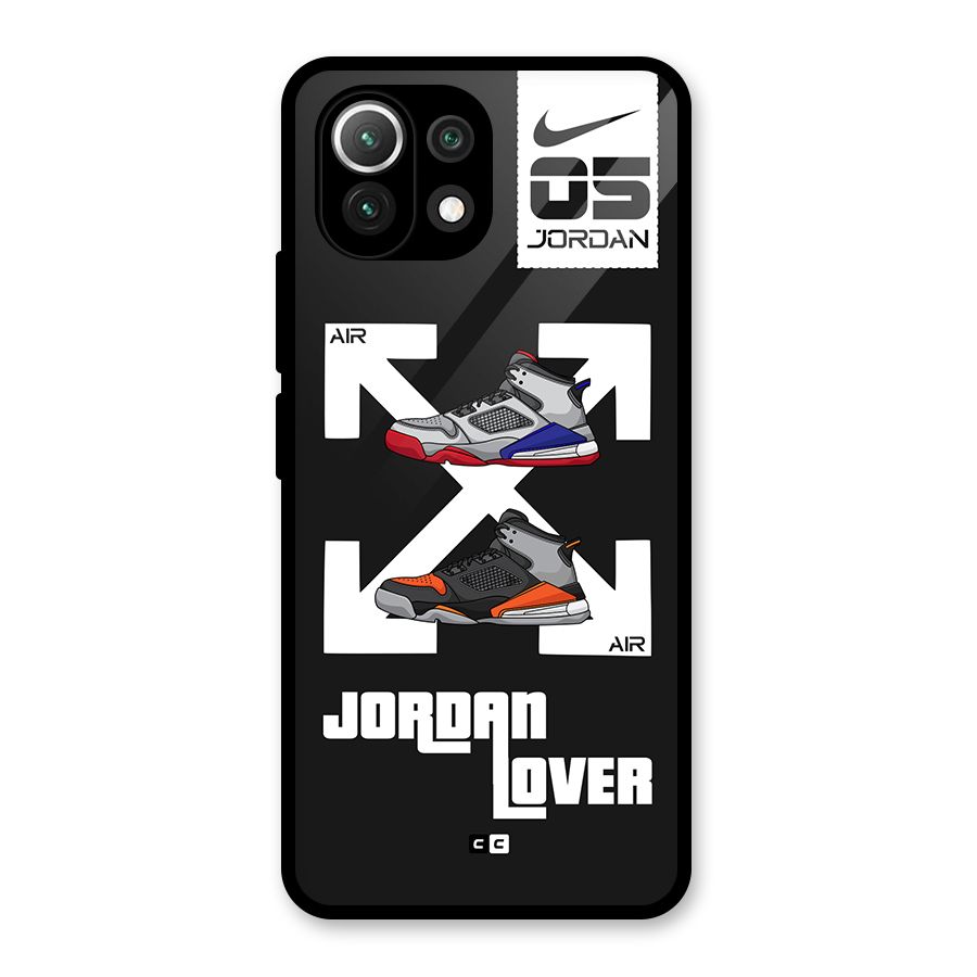 Air Shoe Lover Glass Back Case for Mi 11 Lite