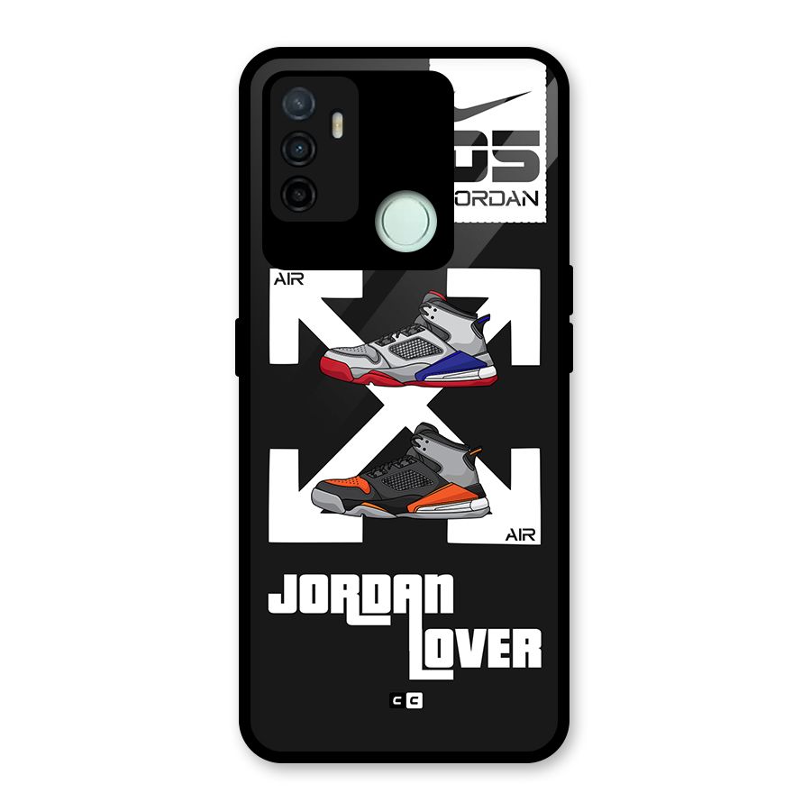 Air Shoe Lover Glass Back Case for Oppo A53