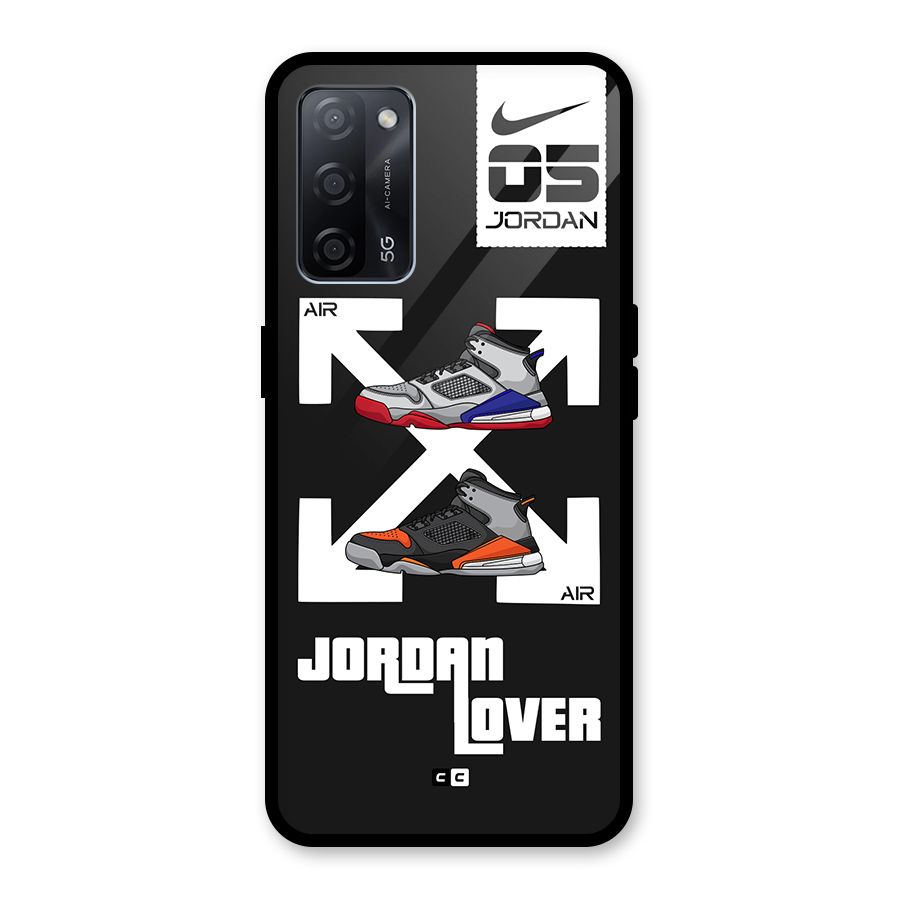 Air Shoe Lover Glass Back Case for Oppo A53s 5G